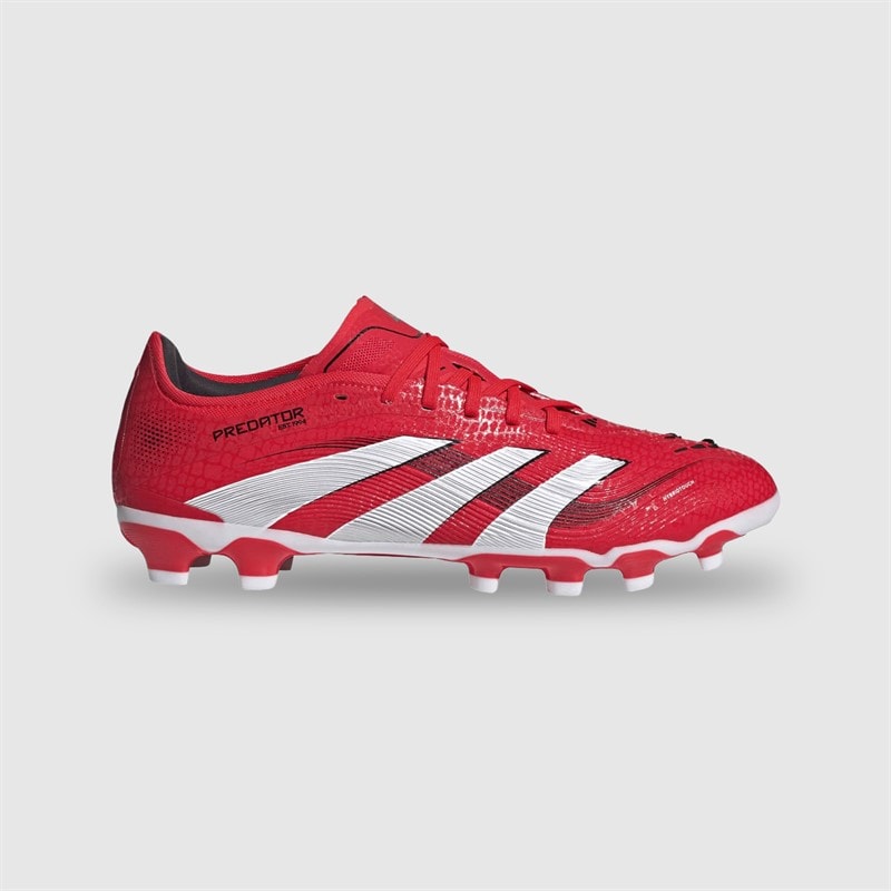 adidas Mens Predator Pro MG Multi Ground Football Boots Lucid Red/Cloud White/Core Black