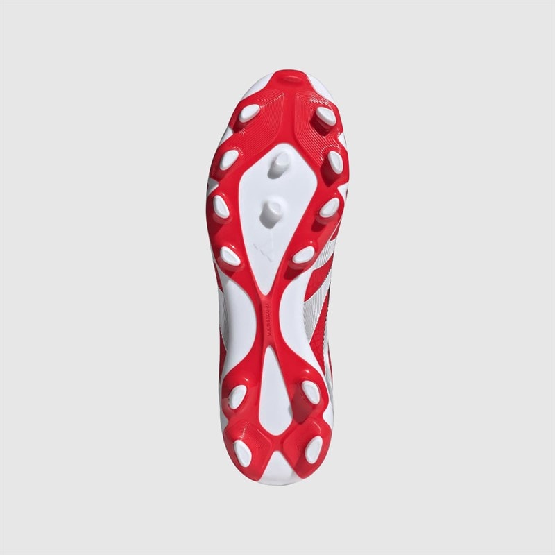 adidas Mens Predator Pro MG Multi Ground Football Boots Lucid Red/Cloud White/Core Black - Image 2