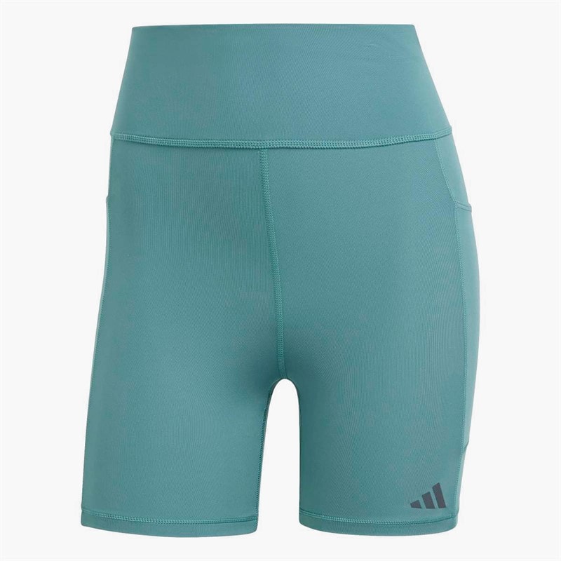 adidas Womens Own The Run Running Tight Short Leggings Preloved Teal - Image 5