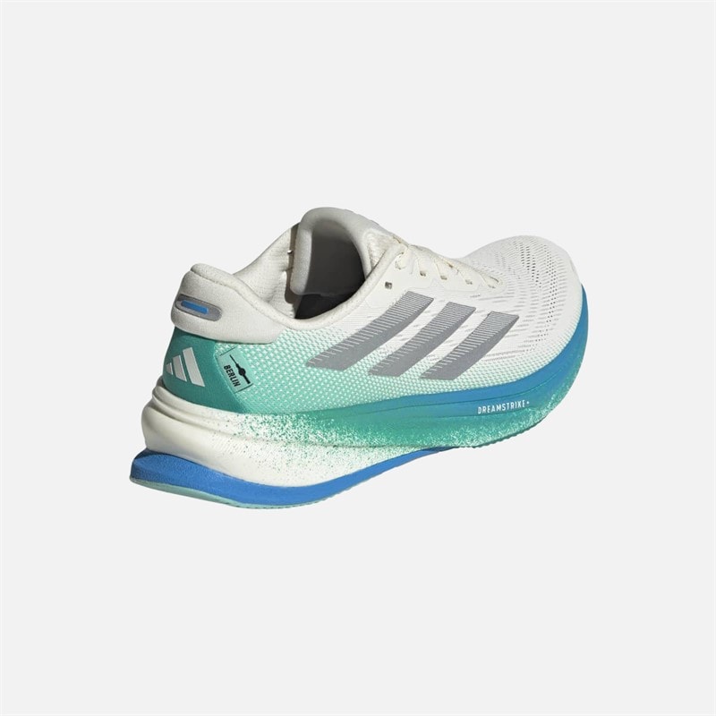adidas Womens Supernova Rise 2 Neutral Running Shoes Chalk White/Silver Metallic/Glory Green - Image 3