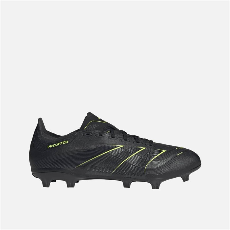 adidas Mens Predator League Electric Stealth Pack FG/MG Firm Ground/Multi Ground Football Boots Core Black/Carbon/Lucid Lemon
