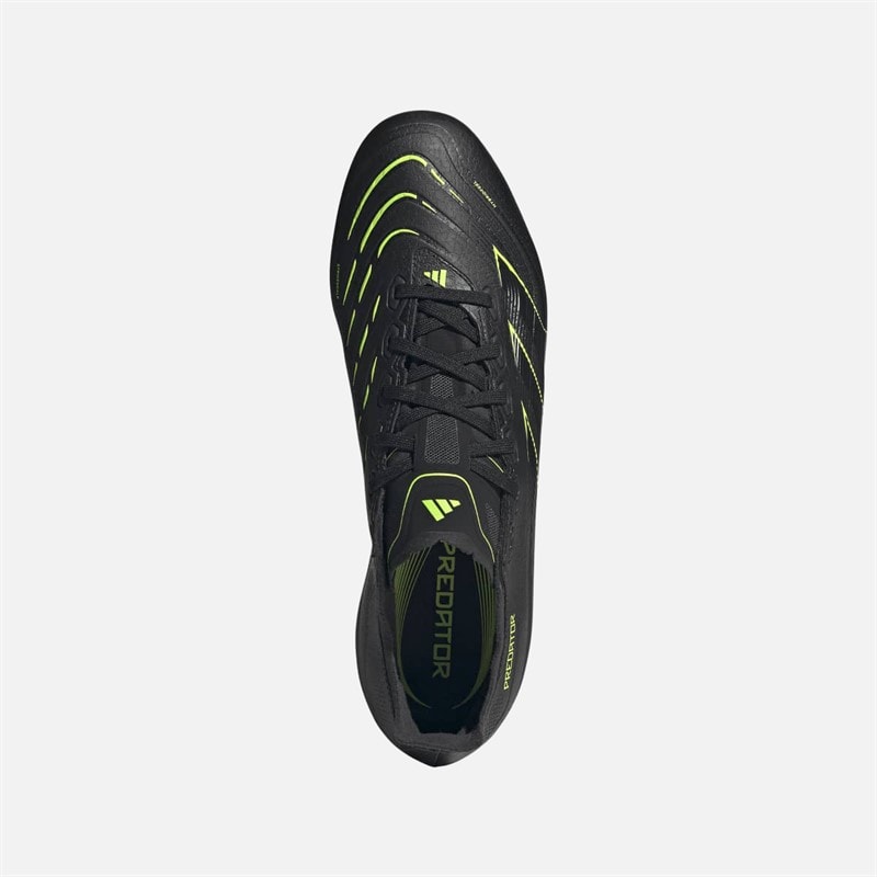 adidas Mens Predator League Electric Stealth Pack FG/MG Firm Ground/Multi Ground Football Boots Core Black/Carbon/Lucid Lemon - Image 4