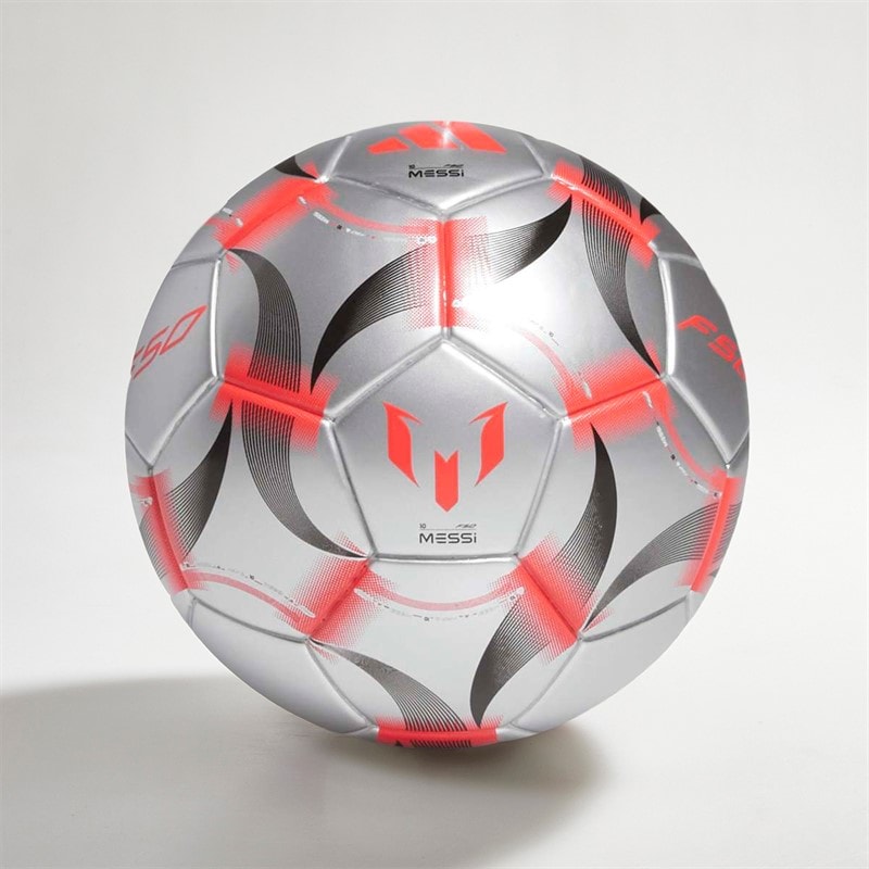 adidas Mens Messi Mini Football Iron Metallic/White/Black - Image 1