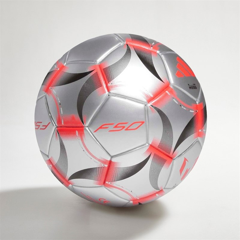adidas Mens Messi Mini Football Iron Metallic/White/Black - Image 2
