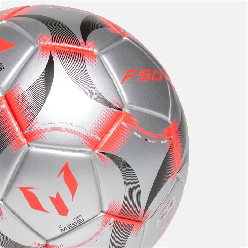 adidas Mens Messi Mini Football Iron Metallic/White/Black - Image 4