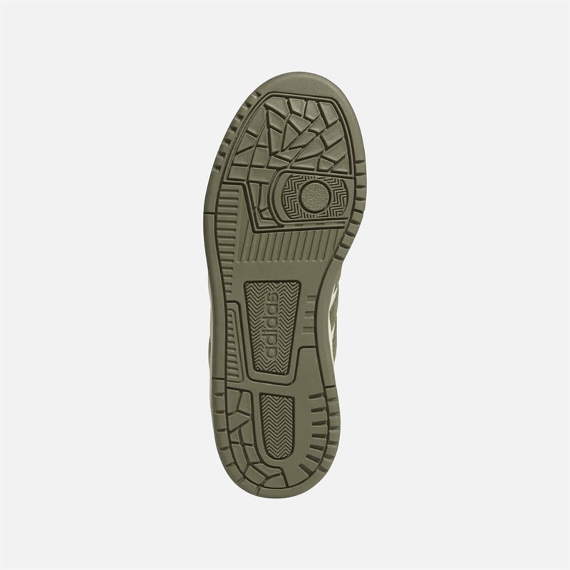 adidas Kids Break Start Trainers Chalk White/Olive Strata/Charcoal - Image 2