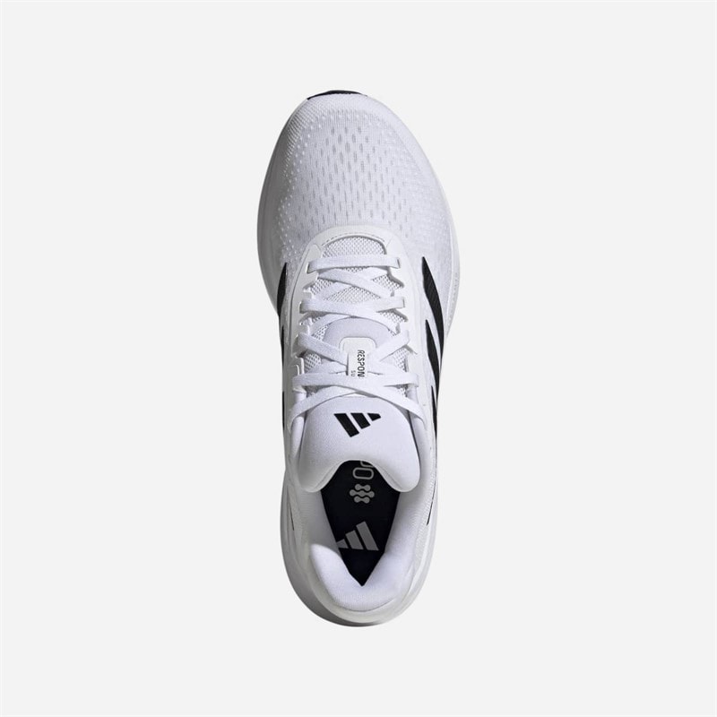 adidas Mens Response Runner Neutral Running Shoes Footwear White/Core Black/Halo Silver - Image 4