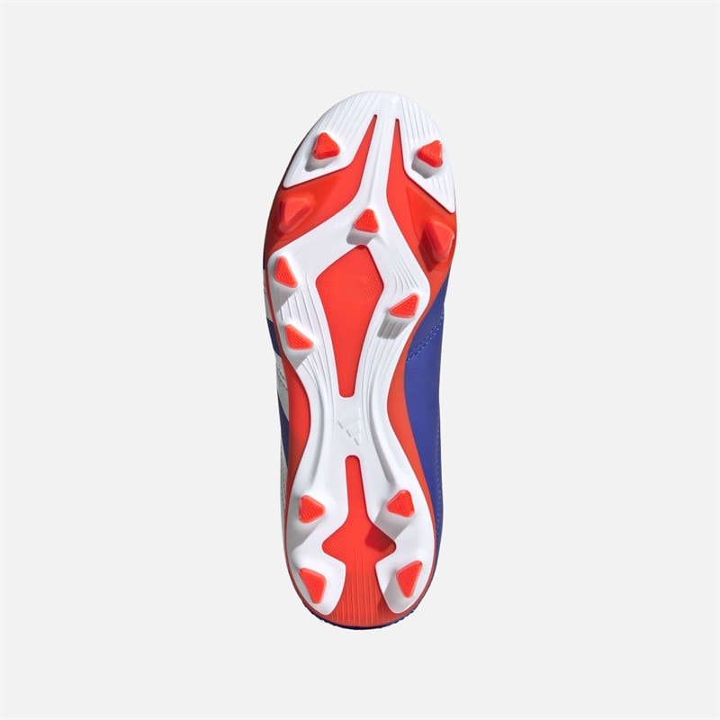 adidas Kids Predator Club Advancement Pack FXG Firm Ground/Multi Ground Football Boots Lucid Blue/Core White/Solar Red - Image 2