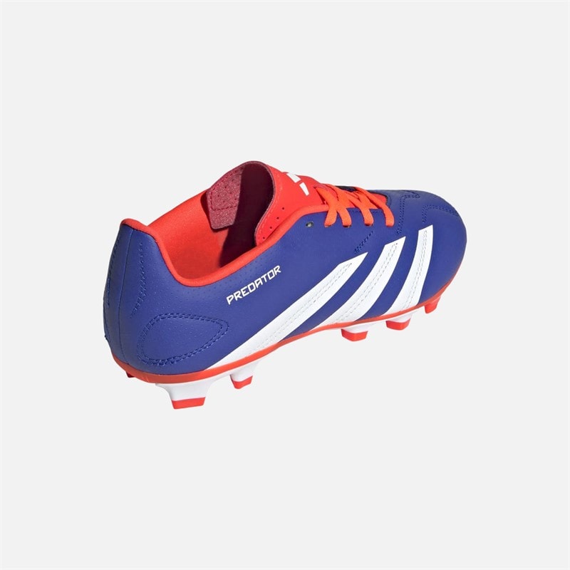 adidas Kids Predator Club Advancement Pack FXG Firm Ground/Multi Ground Football Boots Lucid Blue/Core White/Solar Red - Image 3