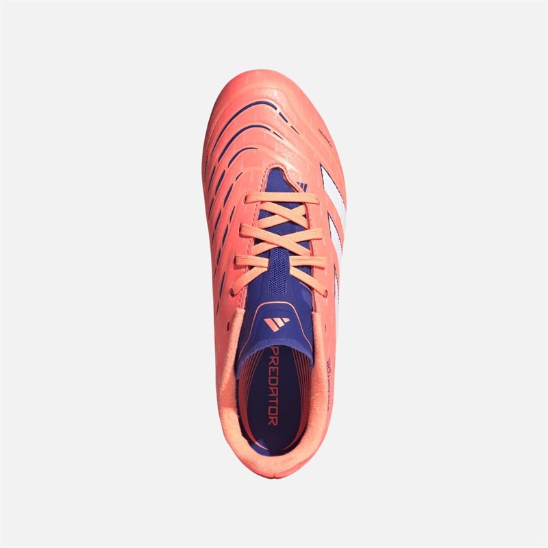 adidas Kids Predator League MG Multi Ground Football Boots Signal Coral/Cloud White/Beam Orange - Image 4