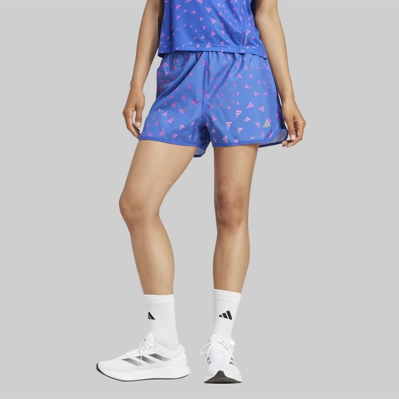 adidas Womens Run It AEROREADY Running Shorts Semi Lucid Blue - Image 1