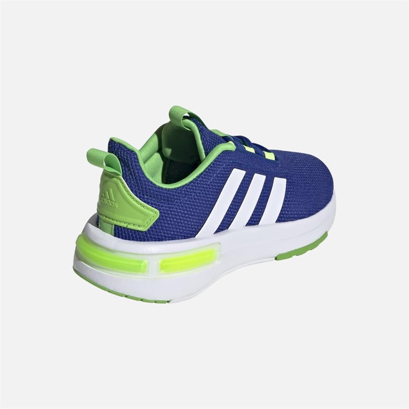 adidas Kids Racer TR23 Trainers Royal Blue/Footwear White/Lucid Lime - Image 3