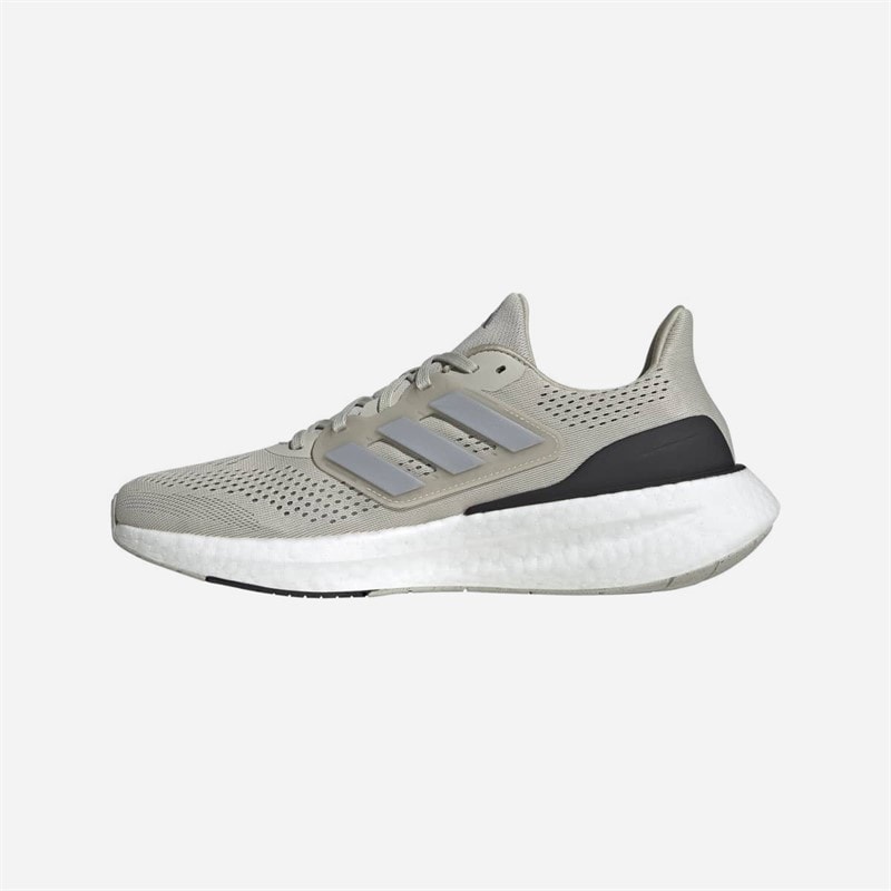 adidas Mens Pureboost 23 Neutral Running Shoes Putty Grey/Silver Metallic/Core Black - Image 5