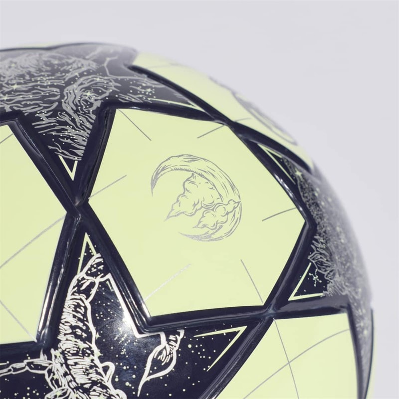 adidas Mens UEFA Champions League Real Madrid Mini Football Almost Lime/Silver Metallic/Noble Ink - Image 3