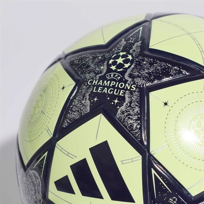 adidas Mens UEFA Champions League Real Madrid Mini Football Almost Lime/Silver Metallic/Noble Ink - Image 4