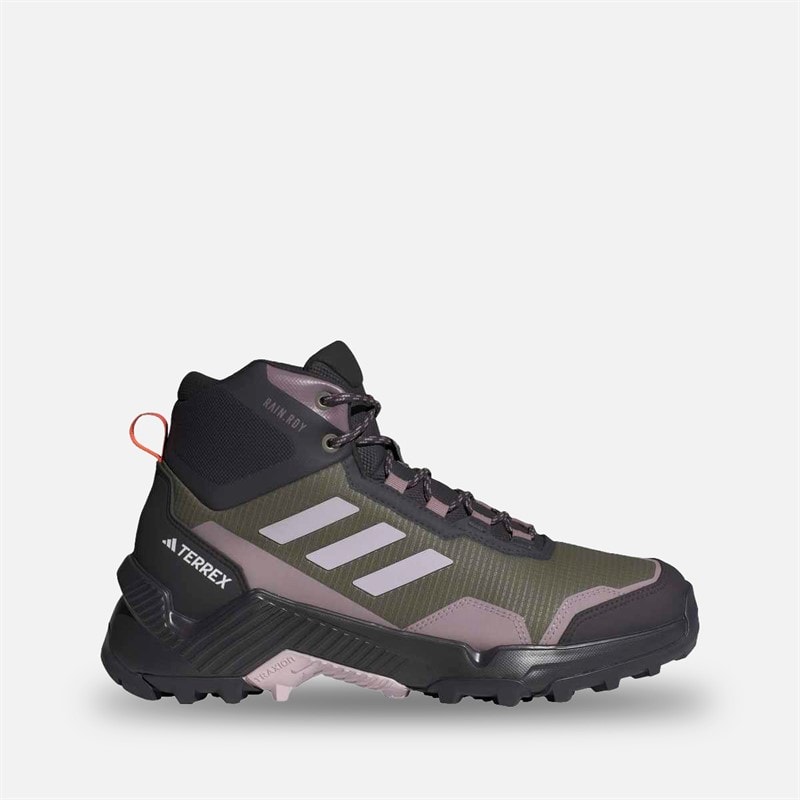 adidas Womens Terrex Eastrail 2 Mid Rain.RDY Hiking Shoes Olive Strata/Silver Dawn/Ambient Tin