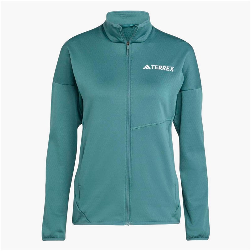 adidas Womens Terrex Xperior Climawarm Light Fleece Jacket Preloved Teal