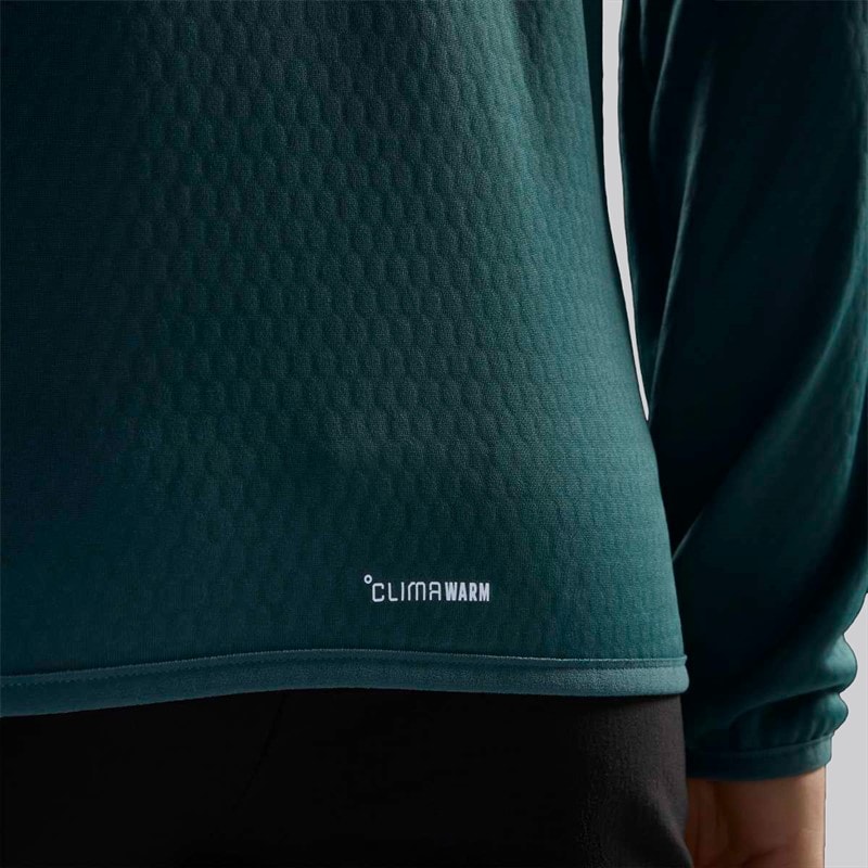 adidas Womens Terrex Xperior Climawarm Light Fleece Jacket Preloved Teal - Image 4