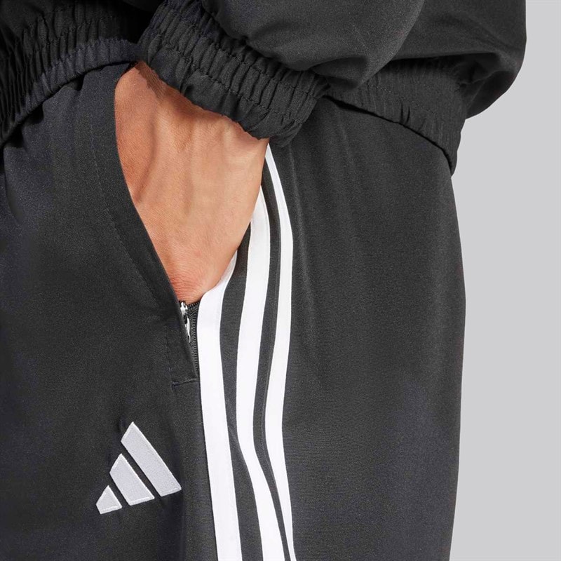adidas Mens Tiro 25 Essentials Woven Shorts Black/White - Image 3