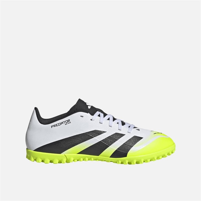 adidas Mens Predator Club TF Astro Football Boots Cloud White/Core Black/Lucid Lemon