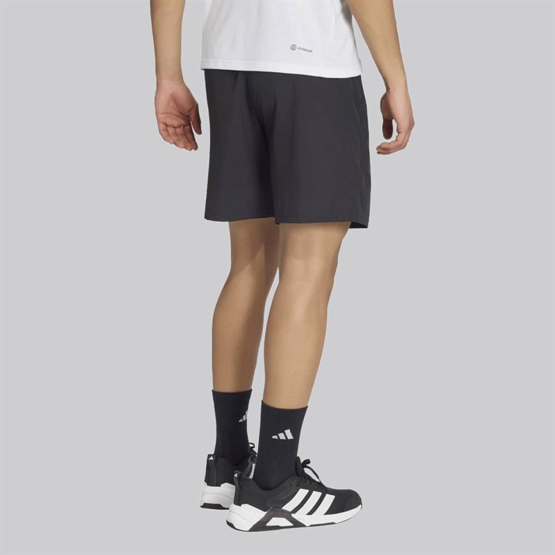 adidas Mens Train Essentials Woven Training Shorts Black/White - Image 2