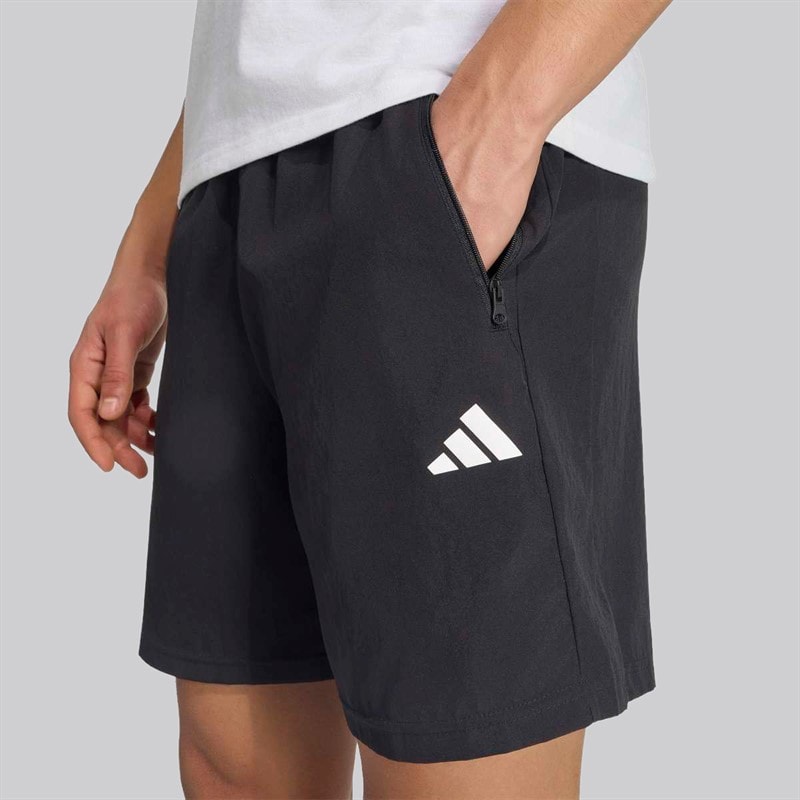adidas Mens Train Essentials Woven Training Shorts Black/White - Image 3