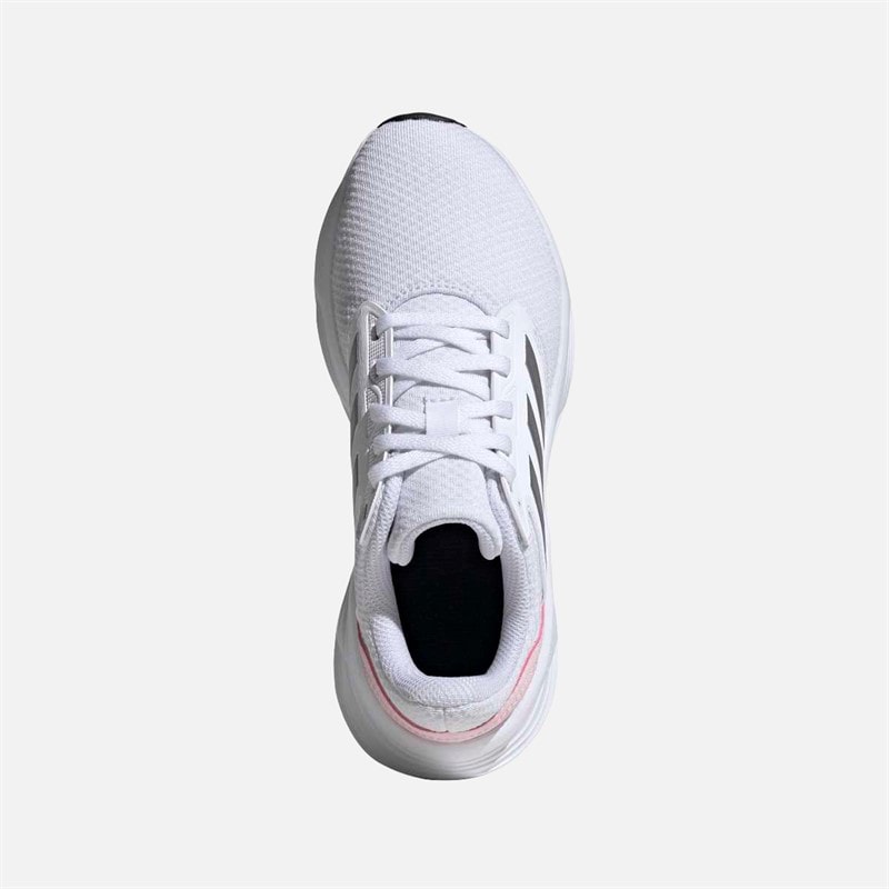adidas Womens Galaxy 6 Cloudfoam Neutral Running Shoes Footwear White/Silver Metallic/Clear Pink - Image 4
