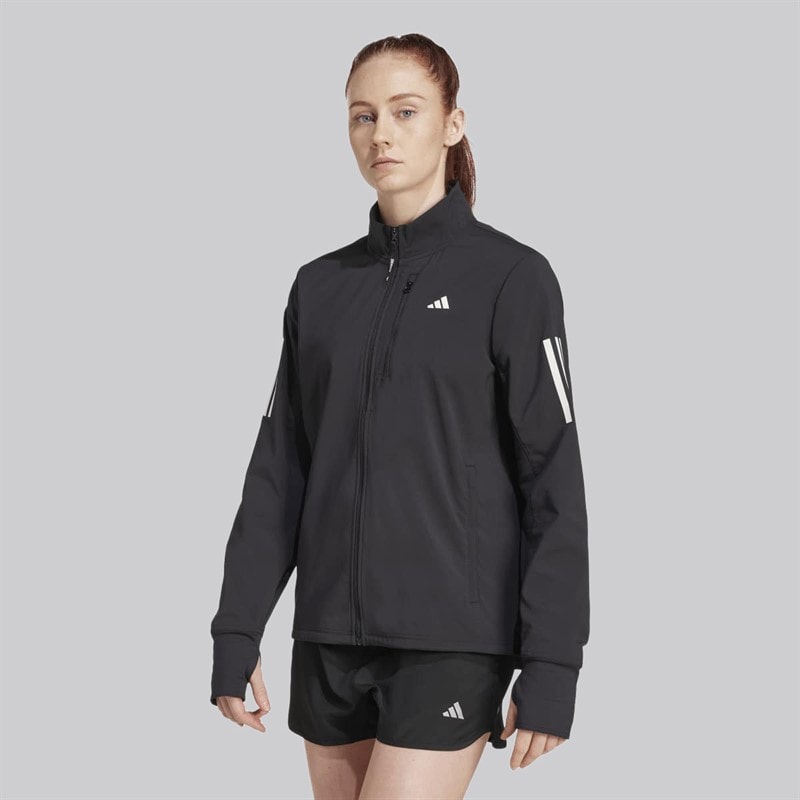 adidas Womens Own The Run Winterized Running Jacket Black - Image 2