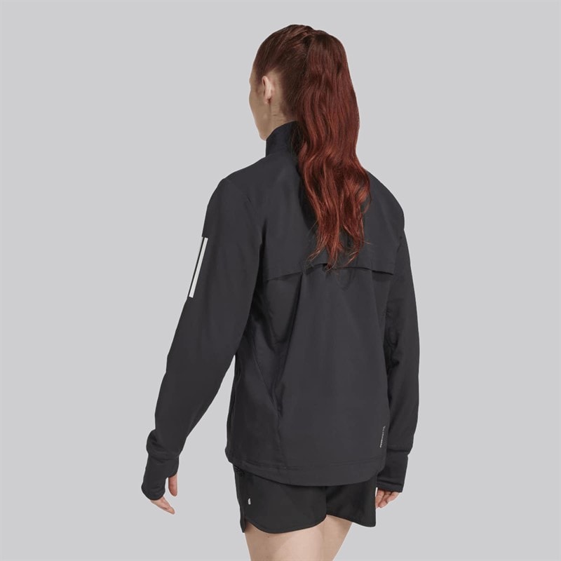 adidas Womens Own The Run Winterized Running Jacket Black - Image 3