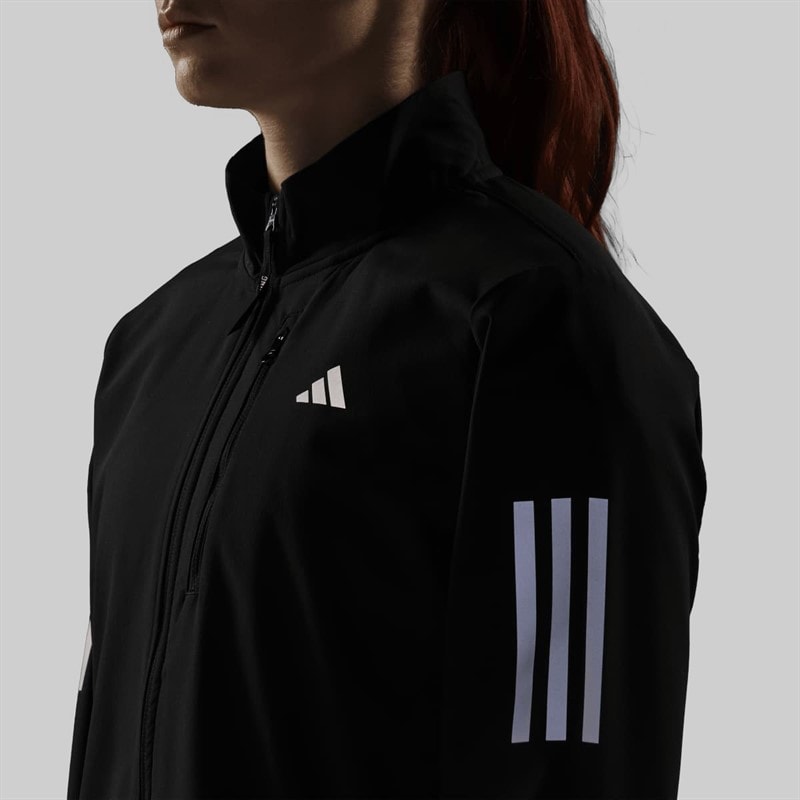 adidas Womens Own The Run Winterized Running Jacket Black - Image 5