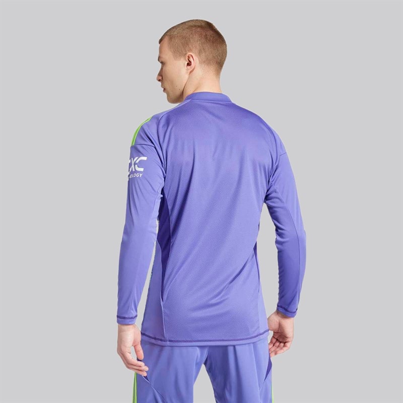 adidas Mens MUFC Manchester United 24/25 Longsleeve Goalkeeper Jersey Purple - Image 2