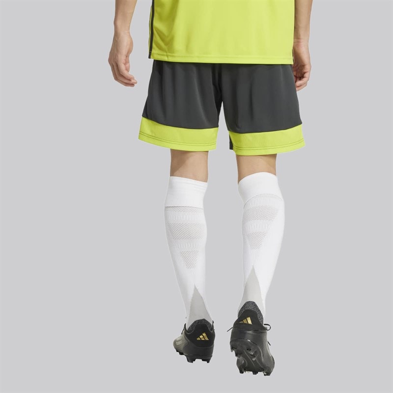 adidas Mens Tiro 25 Essentials Shorts Carbon/Semi Solar Yellow - Image 2