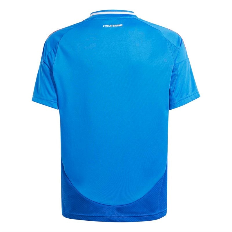 adidas Junior FIGC Italia 2024 Home Jersey Blue - Image 2