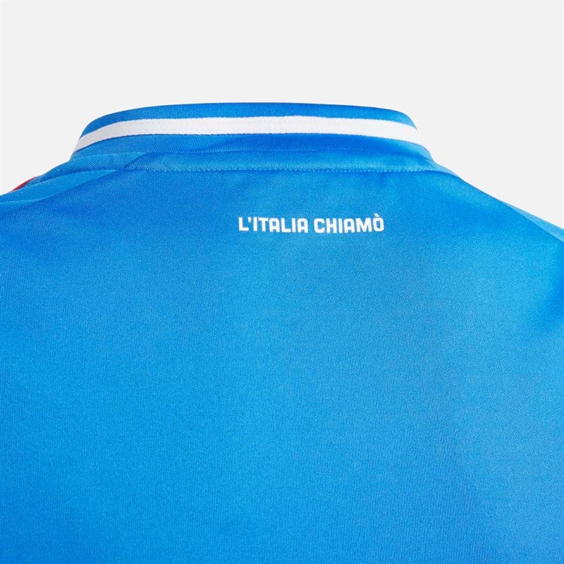 adidas Junior FIGC Italia 2024 Home Jersey Blue - Image 3