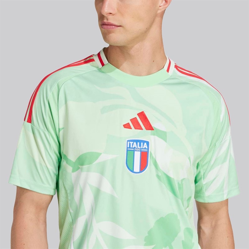 adidas Mens FIGC Italia (Womens Team) 2025 Away Jersey Glory Mint - Image 3