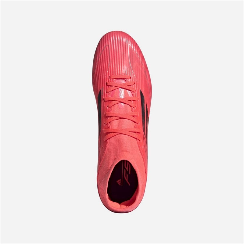 adidas Mens F50 League Mid Vivid Horizon Pack FG/MG Firm Ground/Multi Ground Football Boots Turbo Pink/Aurora Black/Platinum Metallic Turbo (Pink)/Aurora Black/Platinum Metallic - Image 4