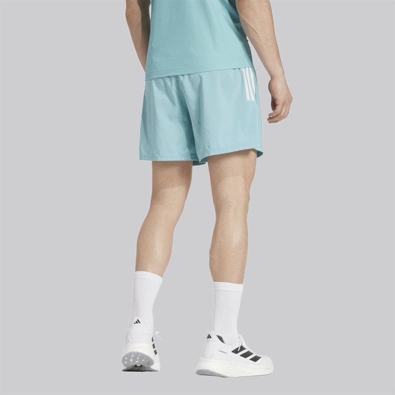 adidas Mens Own The Run Running Shorts Mint Ton - Image 2