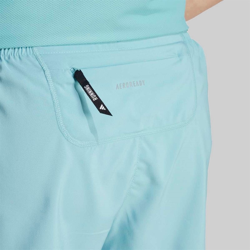 adidas Mens Own The Run Running Shorts Mint Ton - Image 4