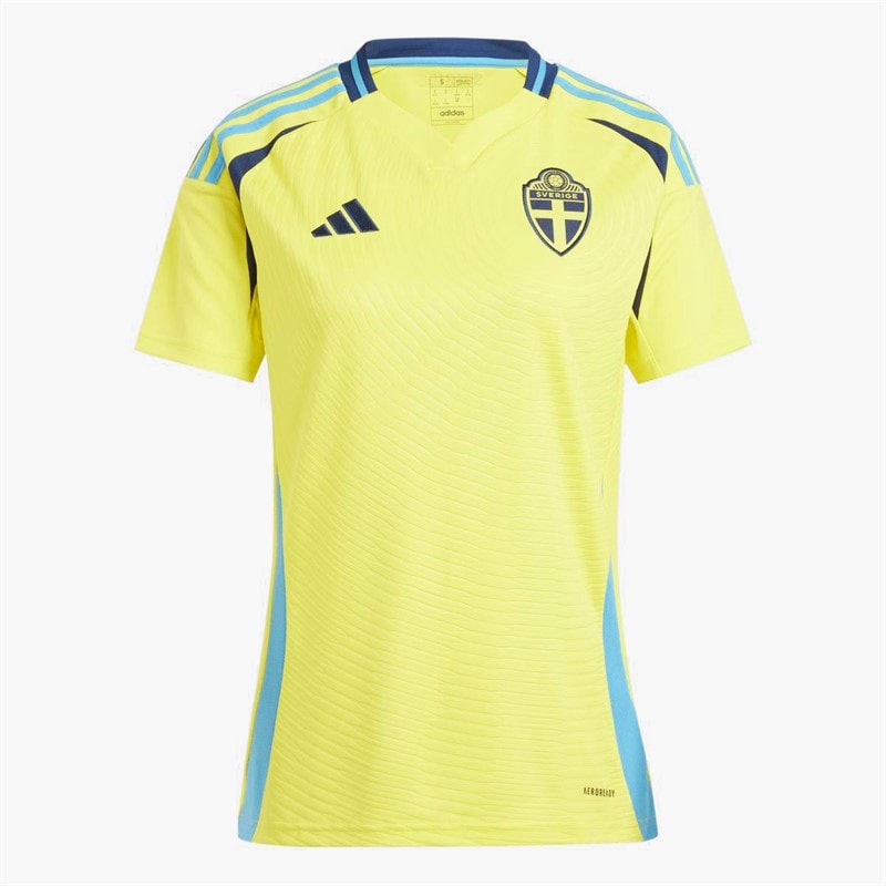 adidas Womens SVFF Sverige 2024 Home Jersey Bright Yellow