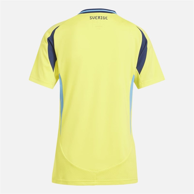 adidas Womens SVFF Sverige 2024 Home Jersey Bright Yellow - Image 2