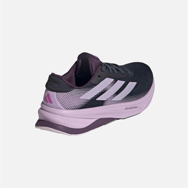 adidas Womens Supernova Solution 2 Stability Running Shoes Aurora Ink/Power Plum/Aurora Plum - Image 3