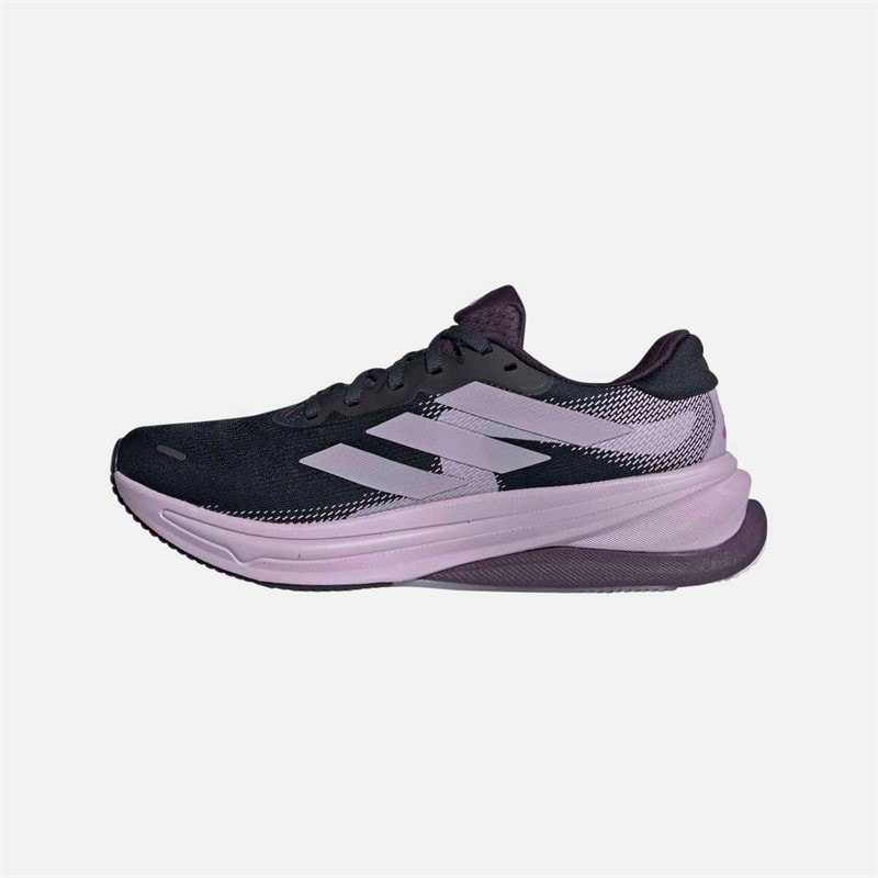 adidas Womens Supernova Solution 2 Stability Running Shoes Aurora Ink/Power Plum/Aurora Plum - Image 5