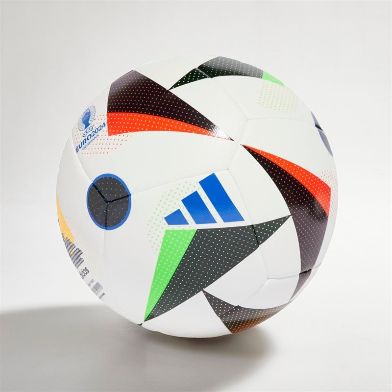 adidas Mens Euro 24 Training Football White/Black/Glow Blue