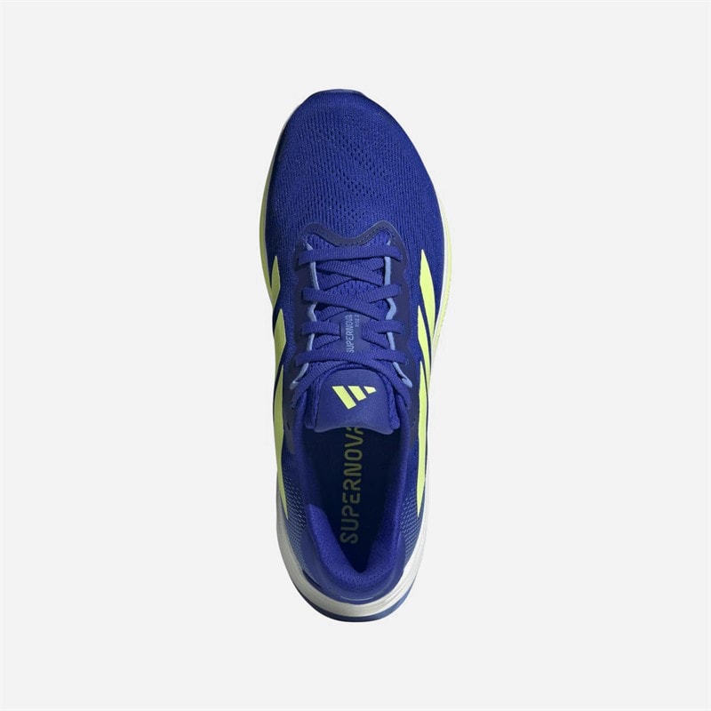 adidas Mens Supernova Rise 2 Neutral Running Shoes Lucid Blue/Hi-Res Yellow/Blue Fusion - Image 4