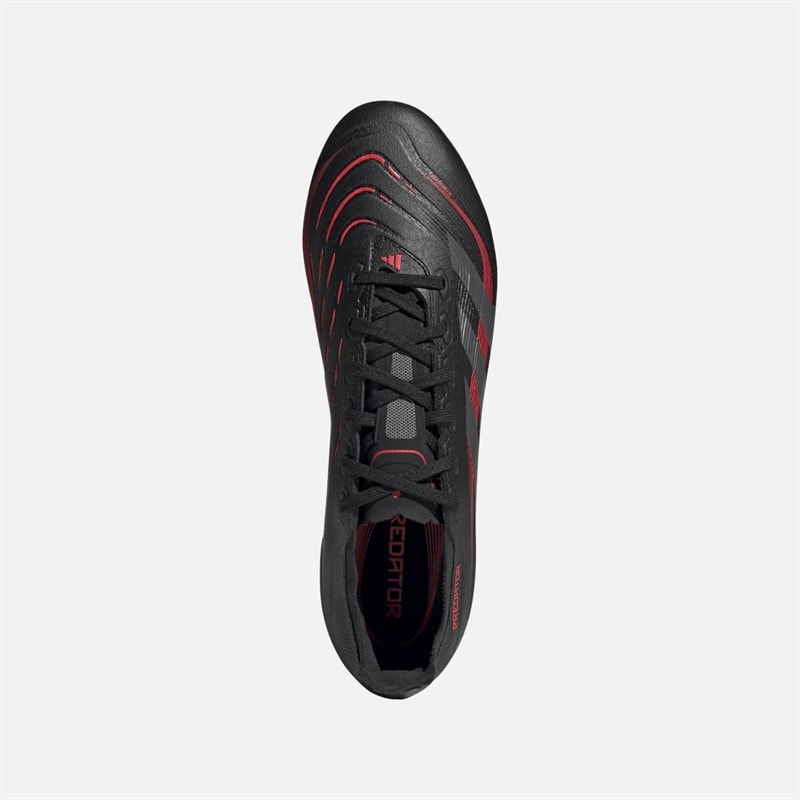 adidas Mens Predator League SG Soft Ground Football Boots Core Black/Grey Four/Lucid Red - Image 4
