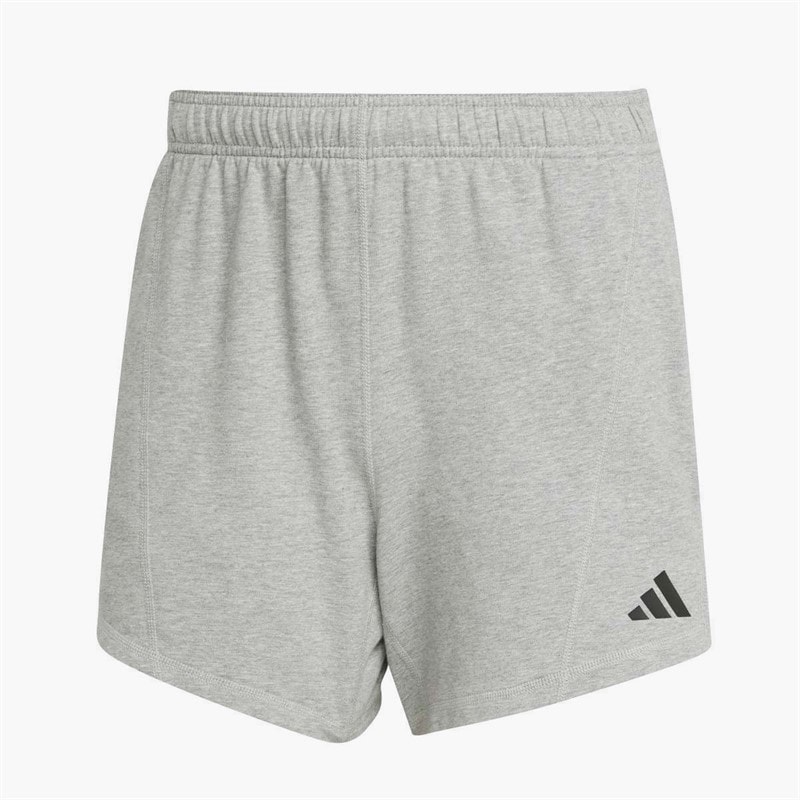 adidas Mens D4T Workout French Terry Shorts Medium Grey Heather - Image 5
