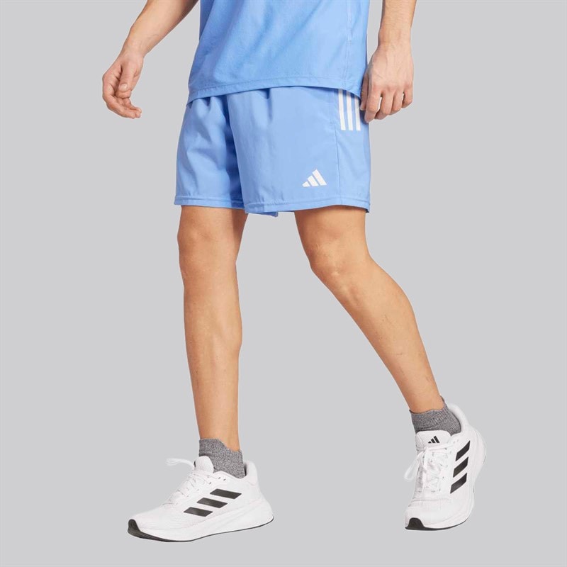 adidas Mens Own The Run Running Shorts Blue Fushion