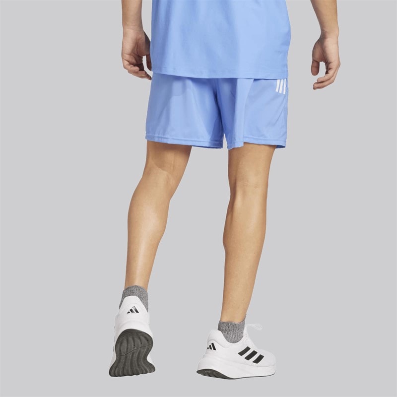 adidas Mens Own The Run Running Shorts Blue Fushion - Image 2