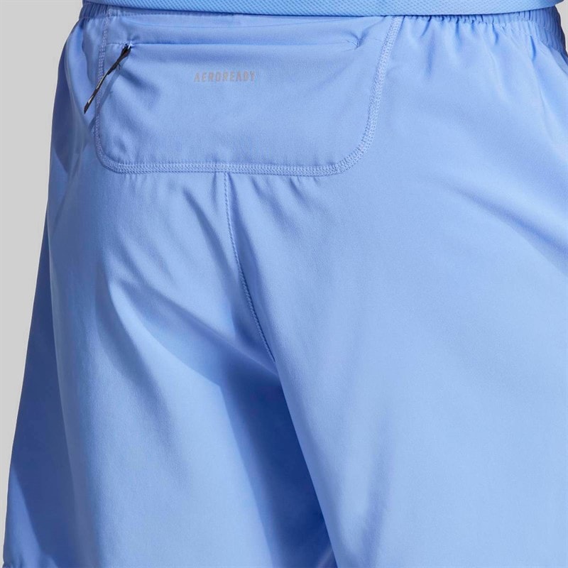 adidas Mens Own The Run Running Shorts Blue Fushion - Image 4