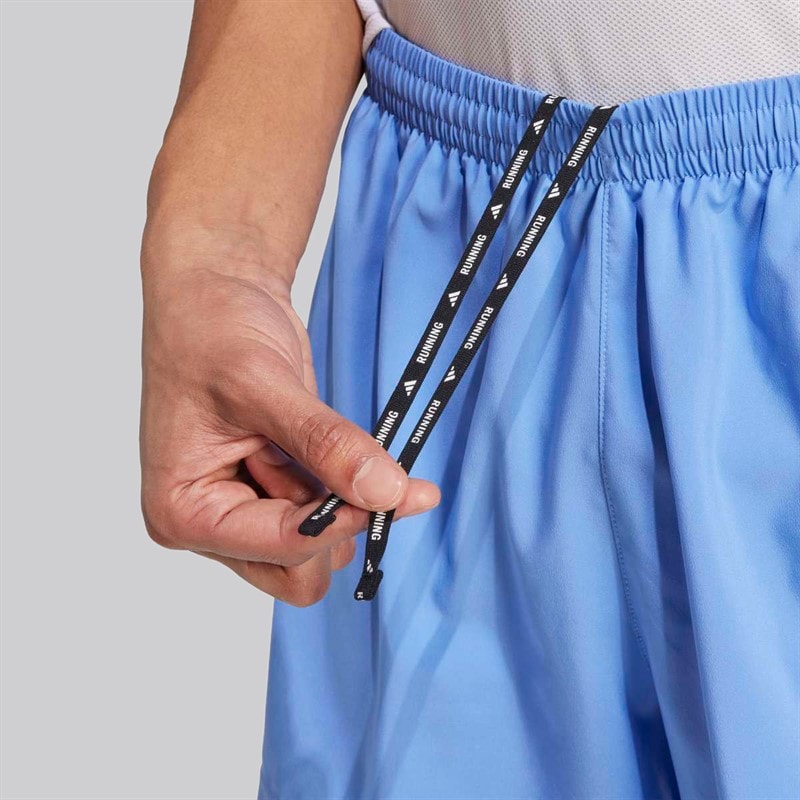 adidas Mens Own The Run Climacool 2-In-1 Running Shorts Blue Fushion - Image 4